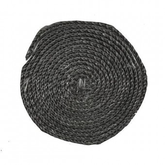 Etanșare plată din fibră de sticlă 12 mm, 2,5 m, sub sticlă, grafit