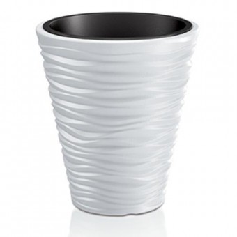 Ghiveci de flori SAND 350, 345x385 mm, alb