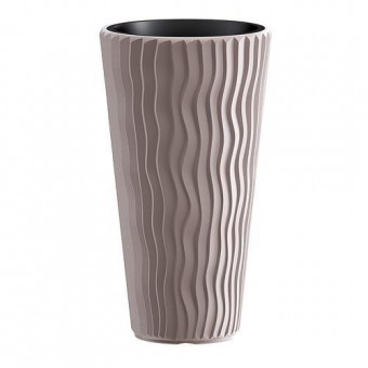 Ghiveci de flori Sandy Slim 400, mocca