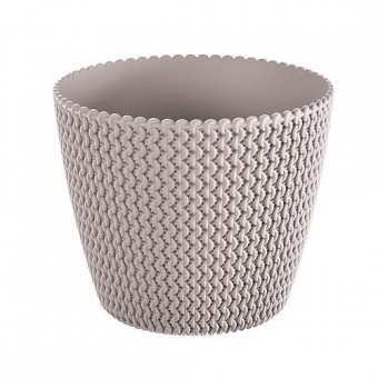 Ghiveci de flori SPLOFY 218/184 mm, 5,0 lit, mocca
