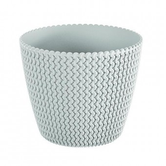 Ghiveci de flori SPLOFY 218/184 mm, 5,0 lit, alb