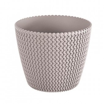 Ghiveci de flori SPLOFY 295/249 mm, 11,5 lit, mocca
