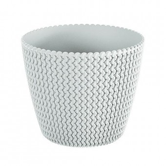 Ghiveci de flori SPLOFY 295/249 mm, 11,5 lit, alb