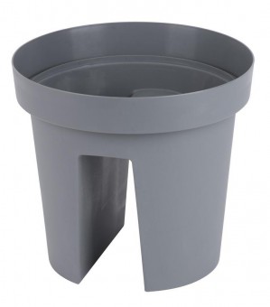 Ghiveci GDA Modern Balustrada 113, 25,5x28cm, gri