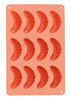 Formă MagicHome, pentru coacere, din silicon, pentru 12 rulouri, 27,3x17x2 cm