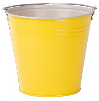 Găleată galvanizată 7 litri, galbenă