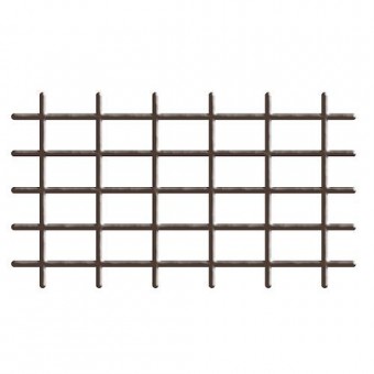 Spalier de gradina 145x72,5 cm, 4/4,7 mm, maro