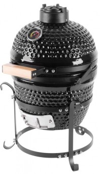 Gril Strend Pro Kamado Egg 13, priemer 27 cm, gril. výška 34,5 cm, čierny, 35x40,5x55 cm