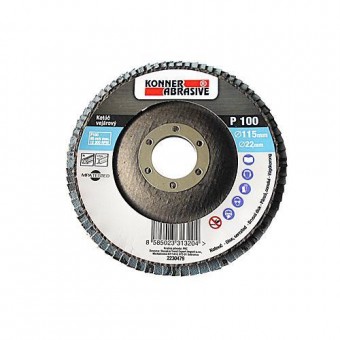 Disc de șlefuit KONNER 260 150x22 mm, A120, Zirconiu. inoxidabil