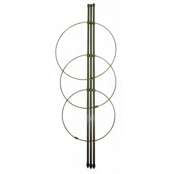 Suport pentru flori 060cm, acoperit PVC, 3 buc cercuri, 22cm, 20cm, 18cm
