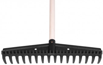 Rake Strend Pro Premium S891, 16z, cu mâner, 445x115 mm