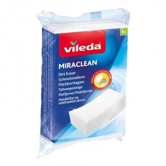 Burete Vileda Miraclean, pentru pete, ambalaj. 4 buc