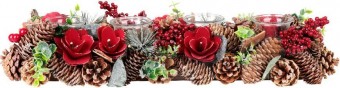 Ikebana MagicHome Craciun, natural, Advent, 50x16x9 cm