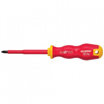 Șurubelniță izolată pozidrive Whirlpower® PZ1 / 80mm, DIN8764, VDE 1000V, GS