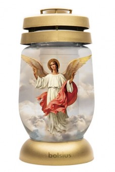 Kahanec Bolsius 3S 17 Angel, 24 cm, pentru mormânt, cu umplutură 36 h