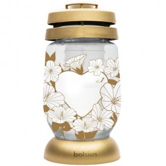 Kahanec Bolsius Heart, pentru mormânt, cu umplere 36 h