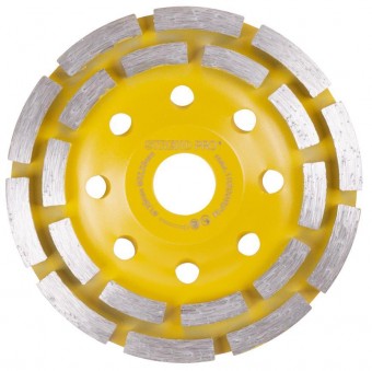 Pisică? Strend Pro CGW11, 125 mm, 2 rânduriCup, abraziv, diamant, pentru beton, pe două rânduri