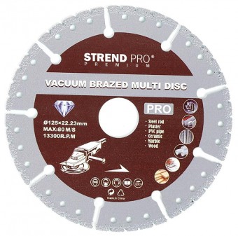 Disc Strend Pro Premium, lipit în vid, 115 mm, diamant, tăiere, multi