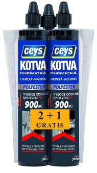 Etansant bicomponent Ceys Polyester, 2+1 gr