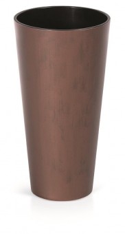 Ghiveci TUBUS Slim Corten 250x476 mm, cupru, insert