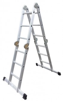 Scara Strend Pentru DP-U 4x3, Alu, cu platforma din lemn, EN 131, max. 3.46