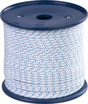 Coarda Strend Pro Premium, Kružberk, cordon de pornire, 3 mm, alb/albastru, pachet. 100m