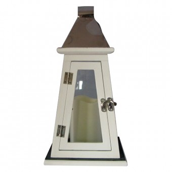 Lanternă Nicehome WL8823, 17x17x33 cm, LED, 3xAAA, lemn