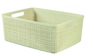 Coș de rufe Curver® JUTE M 12L, crem, 36x15x28 cm