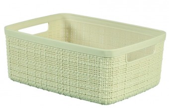 Coș de rufe Curver® JUTE S 5L, crem, 27x11x20 cm