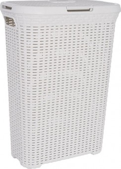 Coș de rufe Curver® STYLE 40L, crem, 61x26x44 cm