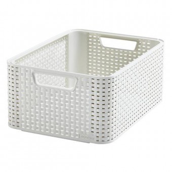 Coș de rufe Curver® STYLE M, Alb, 38x29x17 cm