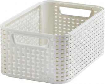 Coș de rufe Curver® STYLE2 S, crem, 28x12x19 cm