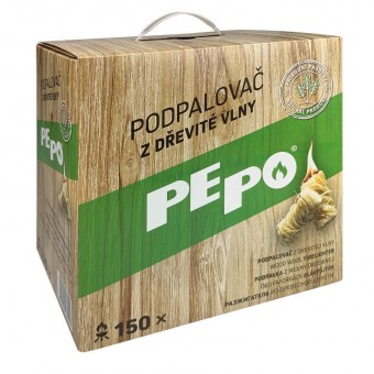 Brichetă PE-PO®, lână de lemn, 150 buc