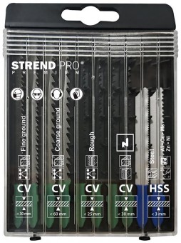 Lamă de ferăstrău puzzle Strend Pro, mix, 10 buc