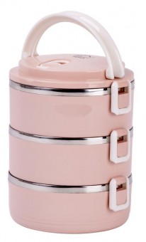 Cutie de prânz MagicHome LB933, 3 buc, 1,5 lit, roz