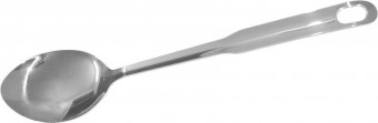 Lingurita MagicHome, bucatarie, servire, cu gauri, inox, 33 cm
