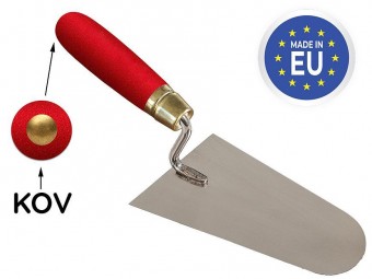 Spoon Strend Pro Premium, cu lemn. maner si capat metalic, zidarie, rotund, 160 mm, 1 mm, inox