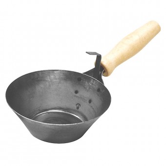 Cuperă de zidărie zincată 160 mm Strend Pro, mâner din lemn