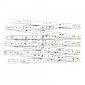 Rigla de măsurat PVC pliabilă 2m Strend Pro, albă