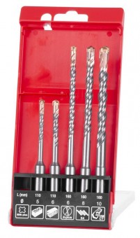 Set burghie metal 5buc Strend Pro, industrial, SDS+, SD051