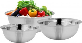 Miska MagicHome, oțel inoxidabil, 18-22-26 cm, set de 3