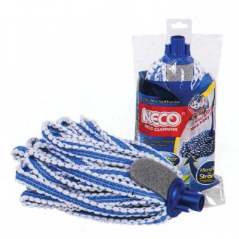 Mop Neco 10-4063-41, împletit, microfibră