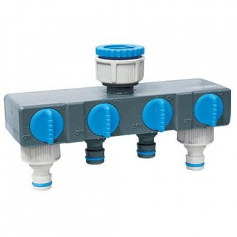 Conector robinet cu ieșiri multiple 3/4 - 1 AQUACRAFT, 4 orificii