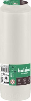 Umplere Bolsius, 170 h, 551 g, 66x216 mm, pentru un sable, alb, ulei