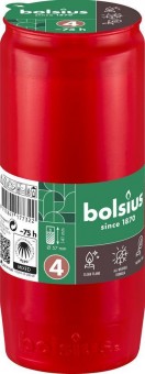 Umplere Bolsius, 75 h, 238 g, 57x141 mm, pentru samur, rosu, ulei