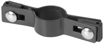 Clemă Strend Pro EUROSTANDARD, 38 mm, continuă, antracit, RAL7016, pentru stâlp rotund
