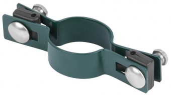 Clemă Strend Pro EUROSTANDARD, 60 mm, continuă, verde, Zn+PVC, RAL6005, pentru stâlp rotund