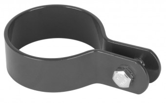 Clemă Strend Pro METALTEC, 48 mm, antracit, RAL7016, pentru stâlp rotund, ambalaj. 5 buc
