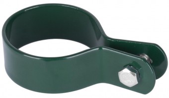 Clemă Strend Pro METALTEC, 48 mm, verde, RAL6005, pentru stâlp rotund, ambalaj. 5 buc