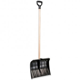 Racleta Snowman M1 400x310 mm, lopata de zapada, PVC, racleta, maner din lemn